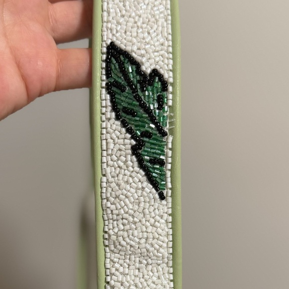 STAUD Tommy beaded bag tropical birds of paradise resort vacation palm floral - Picture 8 of 12